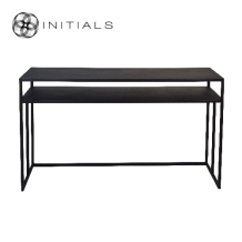 Desk | Side Table Broadway 2 Raw Iron Black