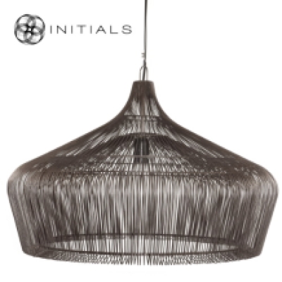 Hanging Lamp Moire Factory Iron Wire Metallic Brown