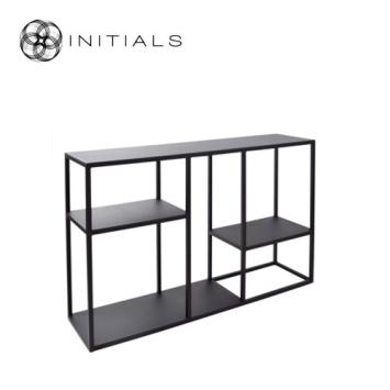 Storage Table Broadway Play Raw Iron Black