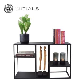 Storage Table Broadway Play Raw Iron Black