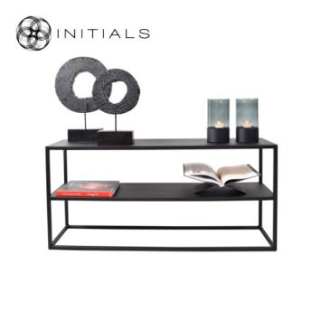 Side Table Broadway 2 Raw Iron Black