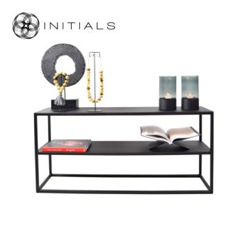 Side Table Broadway 2 Raw Iron Black