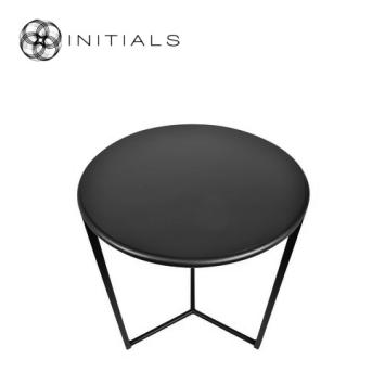 Tri leg Table Metro Raw Iron Black Round