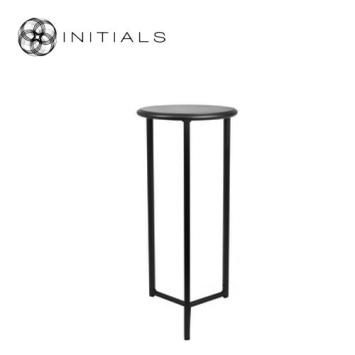 Tri leg Table Metro Raw Iron Black Round