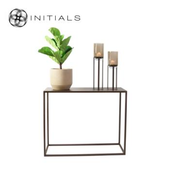 Side Table Broadway Raw Iron Metallic Brown