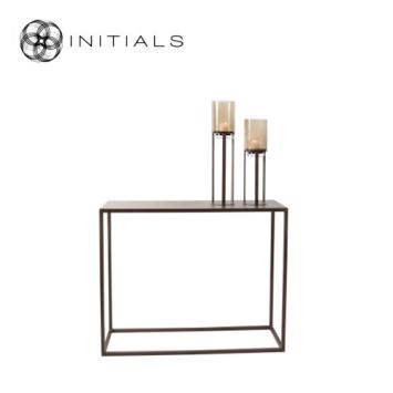 Side Table Broadway Raw Iron Metallic Brown