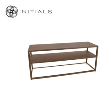 Storage Table Metro 2 Raw Iron Metallic Brown