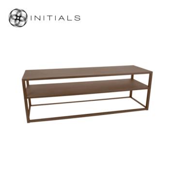 Storage Table Metro 2 Raw Iron Metallic Brown