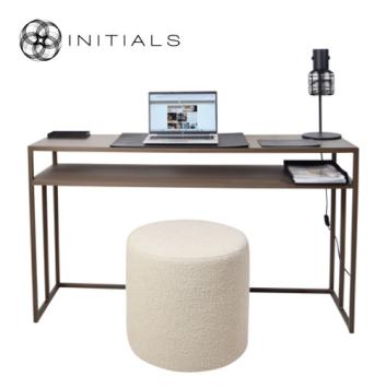 Desk | Side Table Broadway 2 Raw Iron Metallic Brown